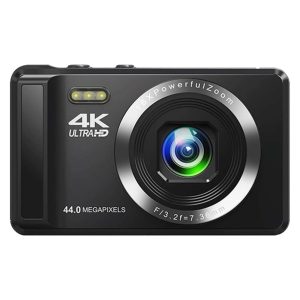 دوربین کامپکت مدل 4K ULTRA HD 44MP 16X، حسگر با دقت موثر 44 مگاپیکسل و فیلم‌برداری با رزولوشن 4K